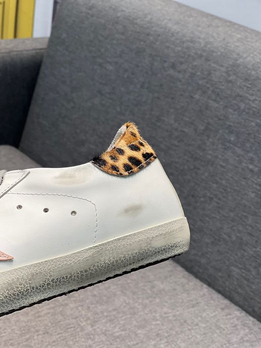 Golden Goose V-Star Pink glitter star / Metallic heel tab