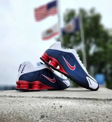 ORIGINAL Nike Shox R4 синьо/бяло/червено
