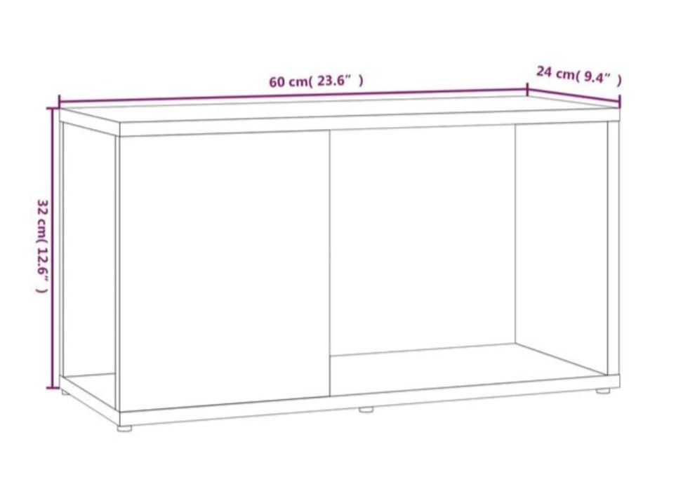Comodă
maro, 60x24x32 cm, lemn
compozit