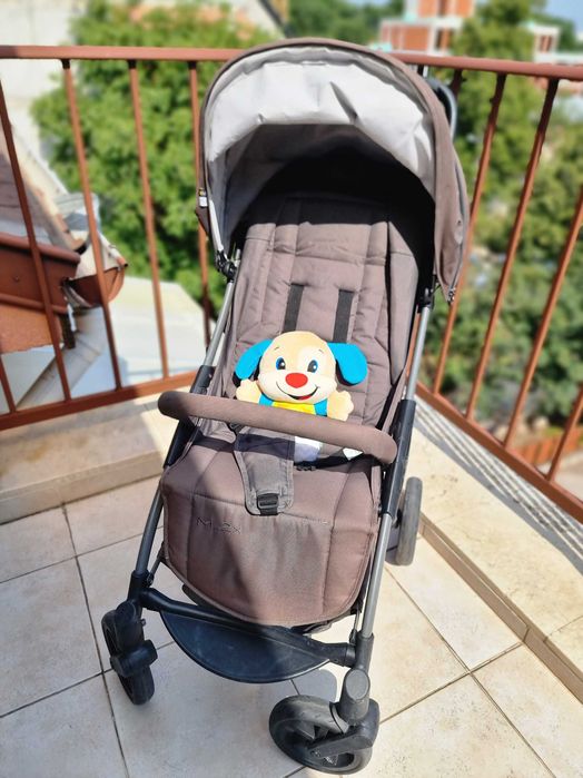 Сгъваема бебешка количка Mast M2x, Сива