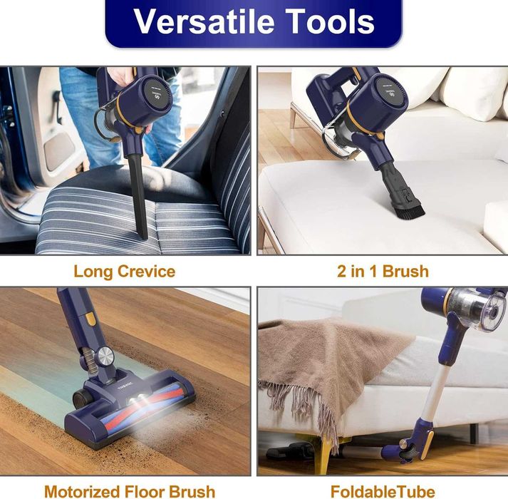 Безжична мощна прахосмукачка TASVAC N7 28Kpa