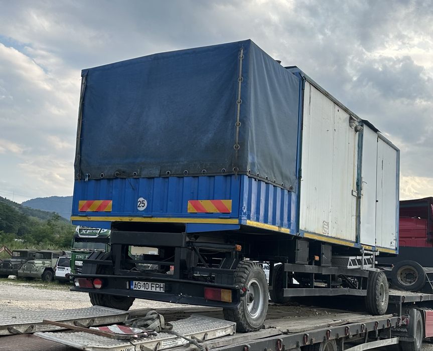 Vand container vagon forestier dormit remorca inmatriculat