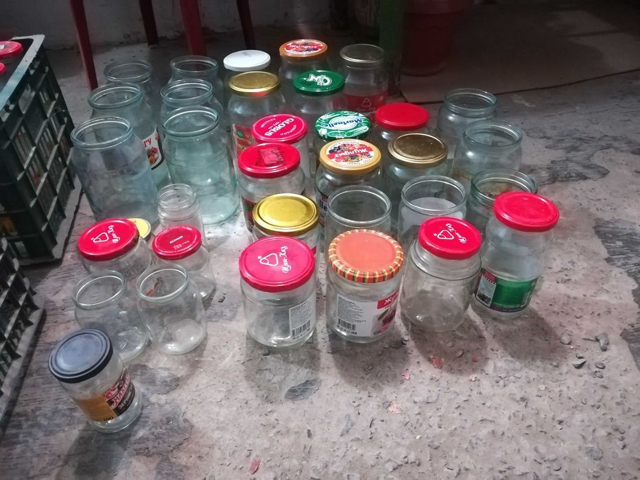 Банки стекляные разные
