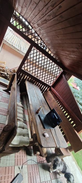 Set terasa lemn masiv 238cm