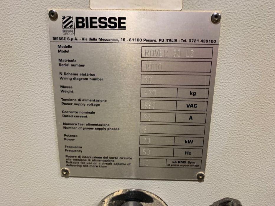 CNC Biesse Rover 30 L2