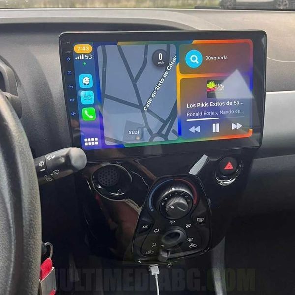 Toyota Aygo,Peugeot 108 [2014-2021] Мултимедия Навигация Android