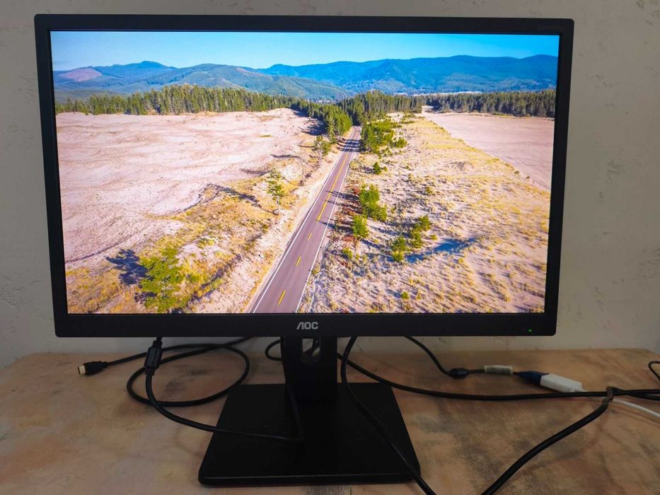AOC I2475PXQU – 24" IPS Full HD монитор с USB Hub и регулируема стойка | Клас A -