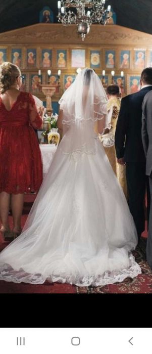 Rochie de mireasa Calin Events cu trena+Poseta+Cosulet