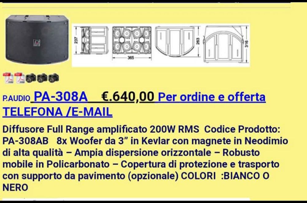 Boxă Activă P. Audio 400w