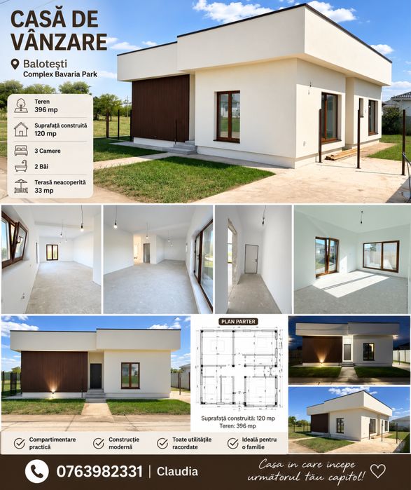 CASA NOUA PREMIUM Bavaria Park Balotesti 121 MP TEREN 396 MP TERASA 33 MP 199900 EURO
