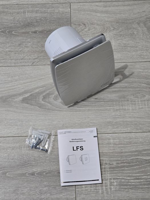 Ventilator baie STERR LFS100-QST 100mm cu temporizator, 12W, IPX4