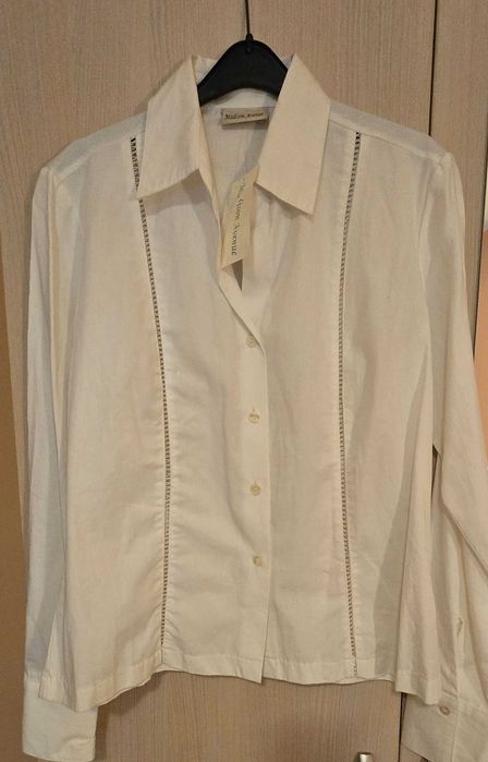 Дамски, бели памучни ризи