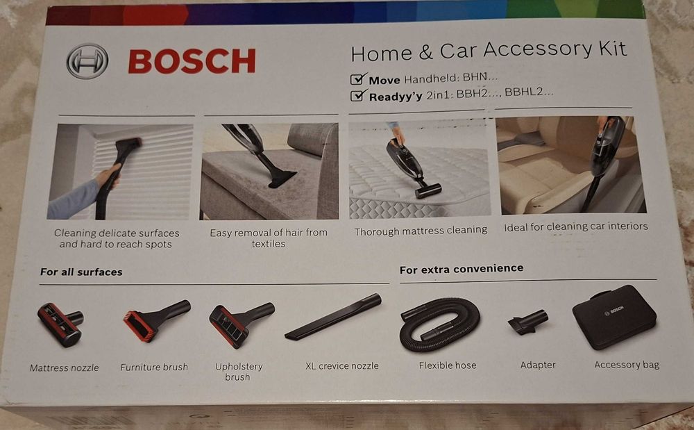 Aspirator Bosch BHN16L cu Set accesorii Bosch BHZTKIT1