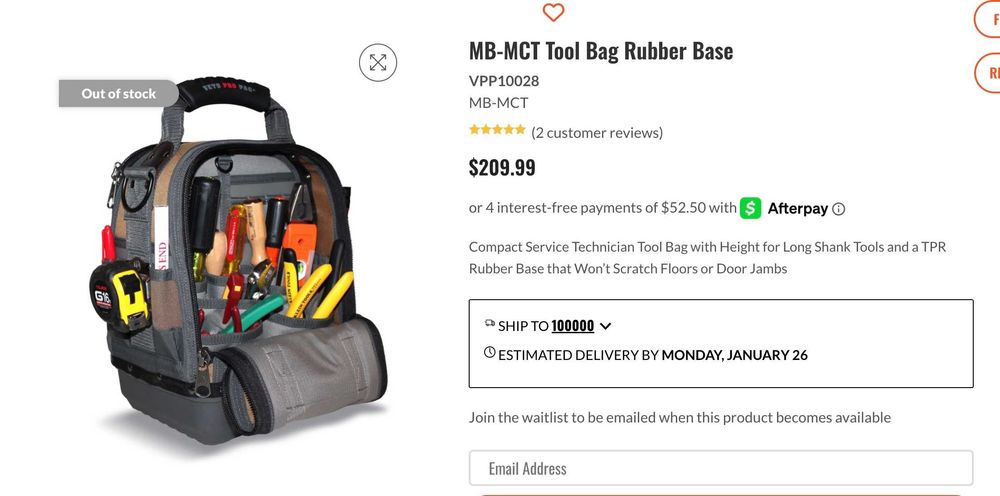 Сумка для инструментов MB MCT