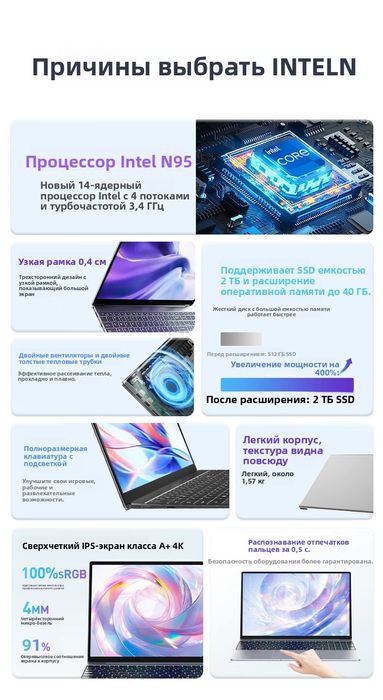 Новые ноутбуки 2TB/48GB