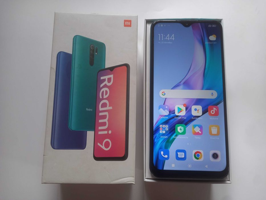 Xiaomi Redmi 9 (4гб/64гб) IPS, Type-C, NFC-чип / с коробкой.