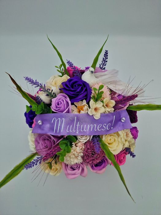 Aranjament flori de sapun idei de cadou buchet