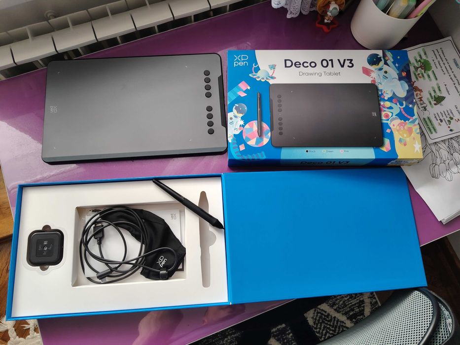 Tableta grafica XP-PEN Deco 01v2, 10x6.25"