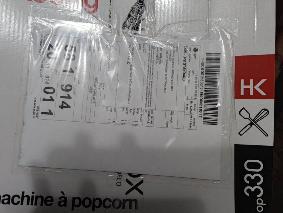 Aparat de popcorn retro