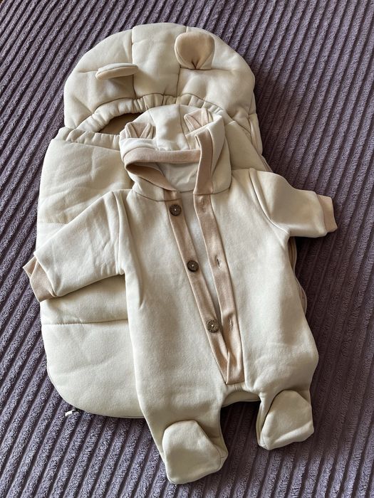 Продам КОКОН+комбинезон на выписку