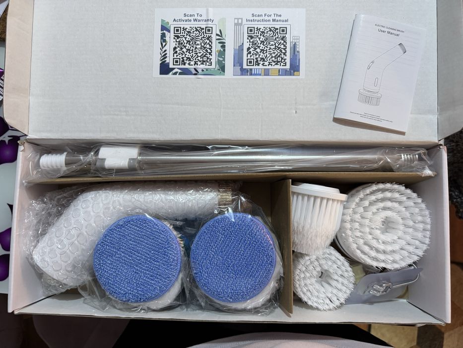 Perie electrica rotativa pentru curatare