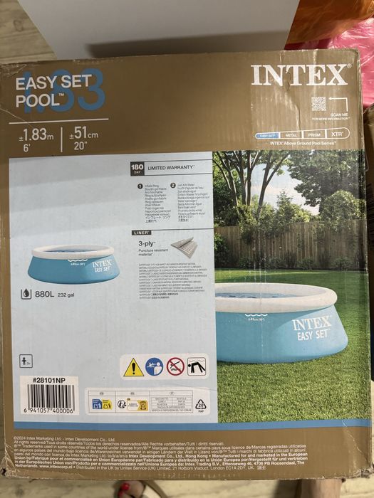 Надувной бассейн Intex