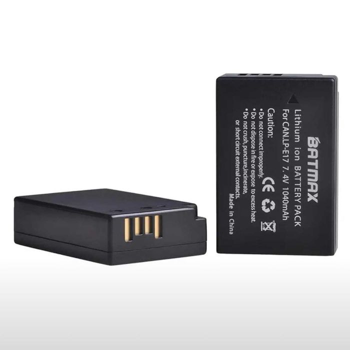 Аккумулятор для Canon LP-E17 Batmax (2 dona zaryadchik bilan)