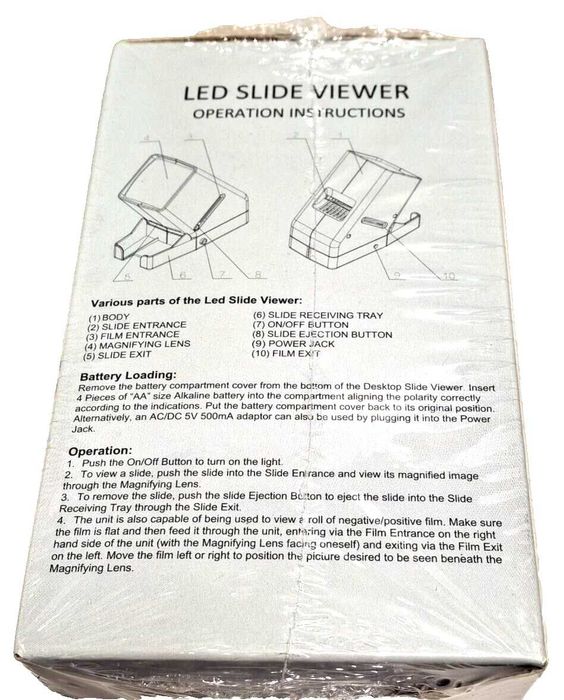 LED слайд вюър Slide Viewer - за диапозитиви и негативи , DIGITNOW