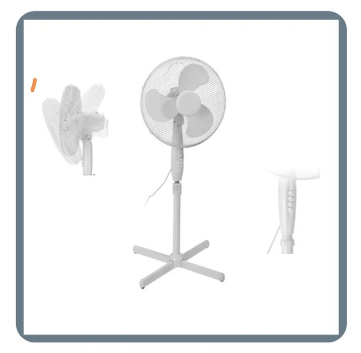 Ventilator cu piedestal Excellent Electrics 125 x 40 x 60 cm Alb 45 W