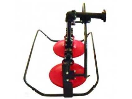 Cositoare rotativa cu priza, 2 discuri rotative pentru motocultor