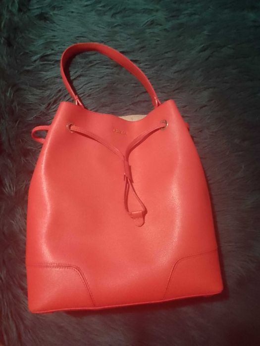 Чанта FURLA в цвят корал