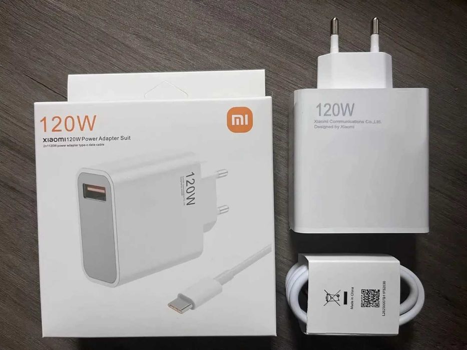 Оригинално зарядно за Xiaomi 120w+кабел