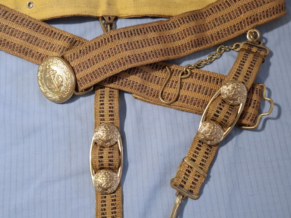 Парадный военно-морской ремень.