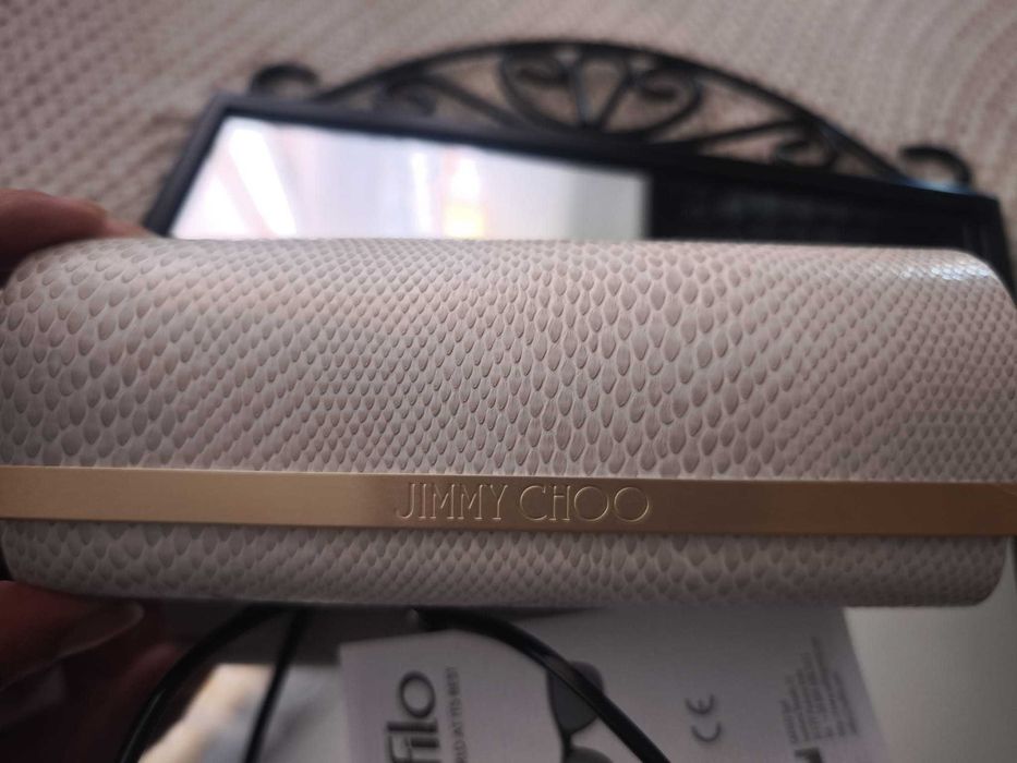Чисто нови слънчеви очила Jimmy Choo тип „Котешко око“ (С кутия и сертификат за автентичност) – €180