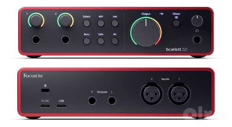 Focusrite Scarlett 2i2 Studio 4th Gen  аудиоинтерфейс 4-го поколения.