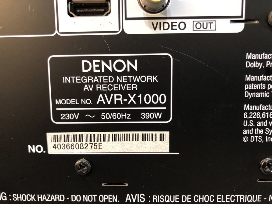 Denon AVR-X1000 resiver