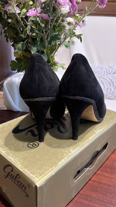 Pantofi Guban piele intoarsa 38