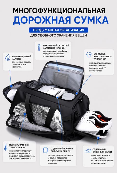 Многофункциональная дорожная сумка