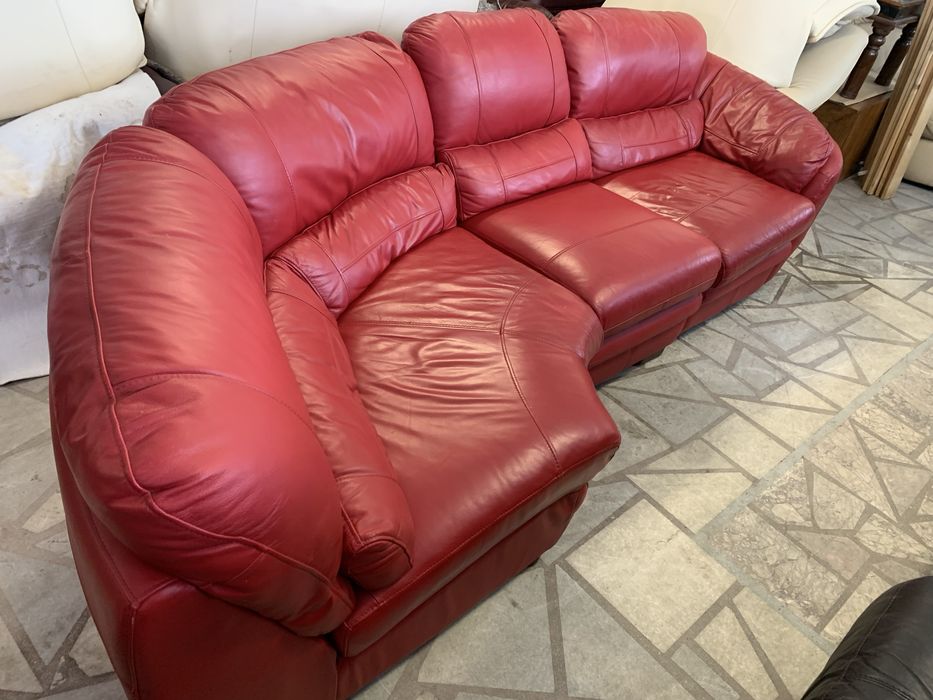 Ъглова холна гарнитура ест кожа