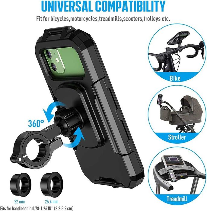 Faneam Bike Водоустойчив регулируем държач за смартфон за мотоциклети