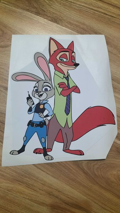 Sticker adeziv Zootopia Judy Hopps Nick Wilde