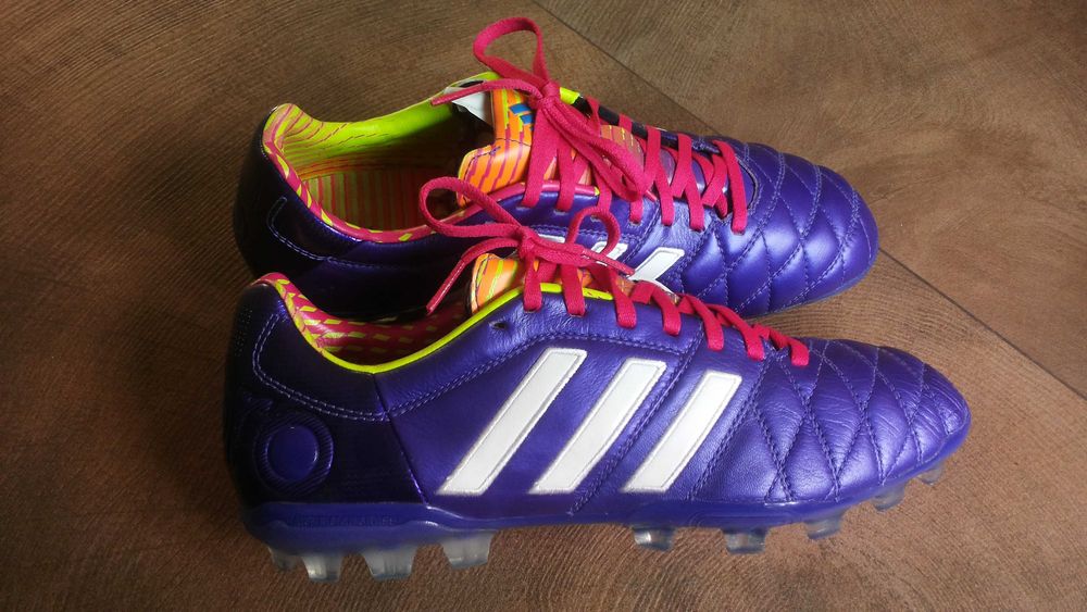 Adidas Adipure 11Pro Purple/White EUR 42  бутонки естествена кожа