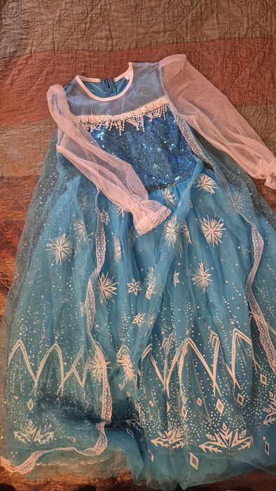 Платье детское снежинка