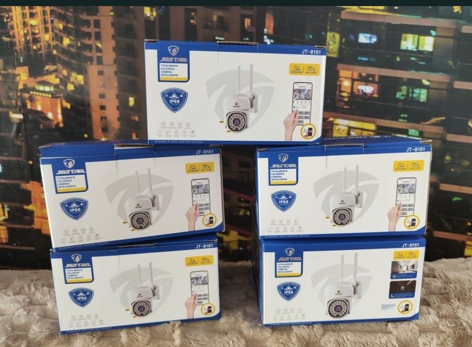 SET 2 Camere Supraveghere WIFI 360 grade Exterior Int. JORTAN Ip Cam