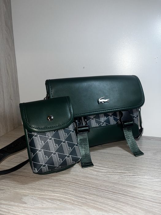 Лакосте зеленая сумка