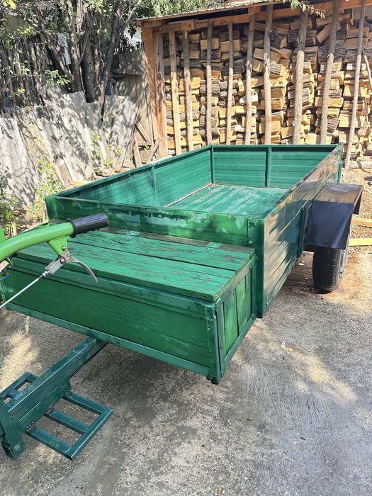 Vand Motocultor Kentavr 12.5cp cu remorca, freza cu scaun si plug