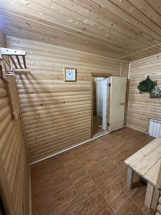 Баня на дровах с басейном
