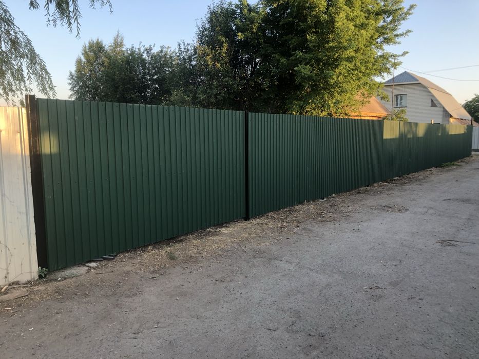 Заборы откатные ворота