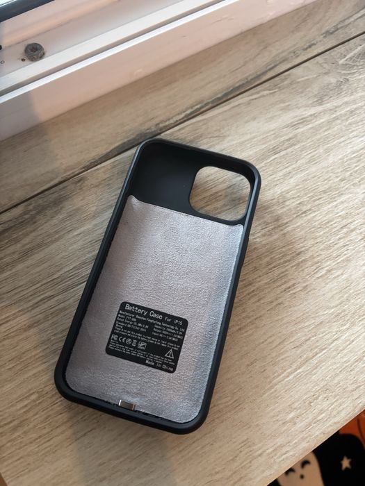 Carcasa iPhone 15 cu baterie externa 7000mAh