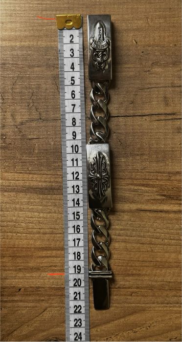Bratara Chrome Hearts Double ID — Full Set Cadou